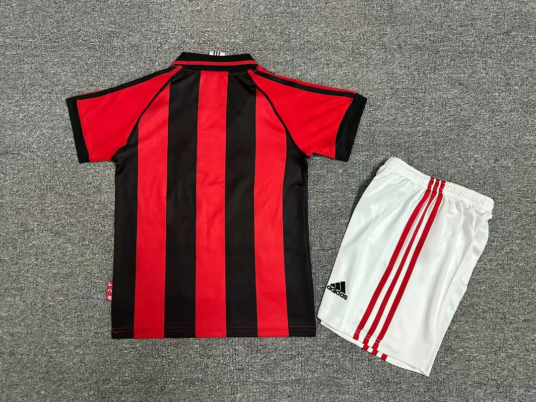 1998/1999 Retro AC Milan Home Football Shirt Kids Size