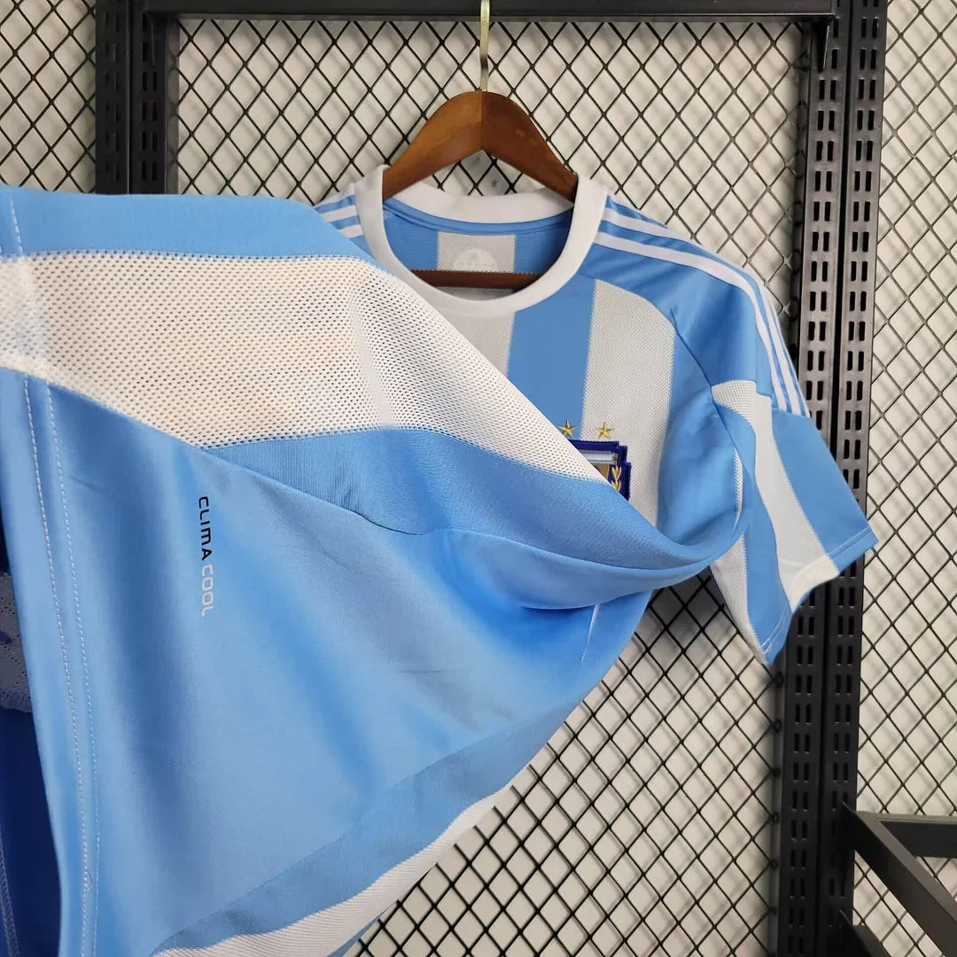 2010 Retro Argentina Home Football Shirt