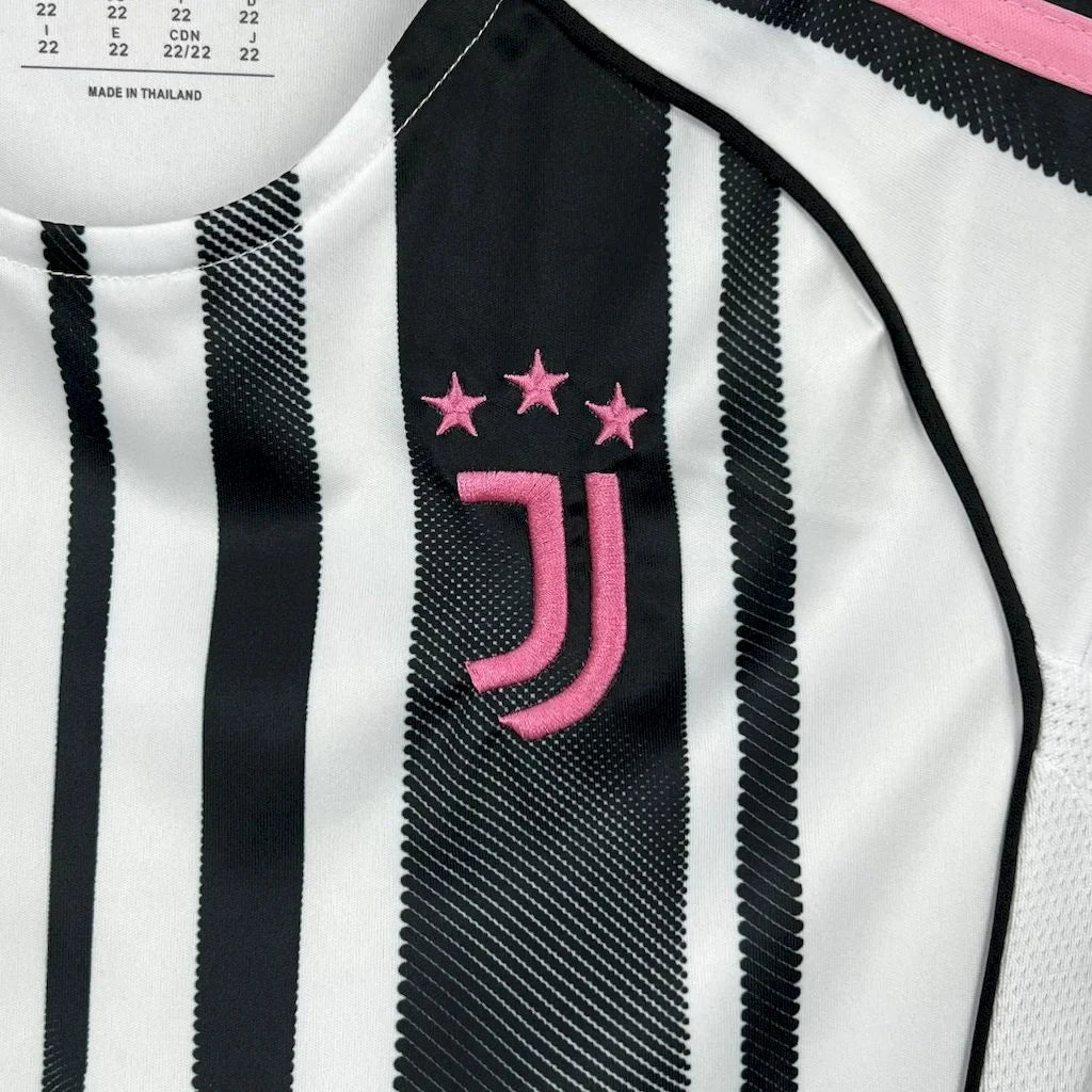 2025/2026 Juventus Home Football Shirt Kids Size