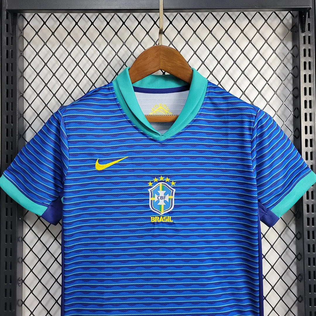2024 Brazil Away Football Shirt Kids Size