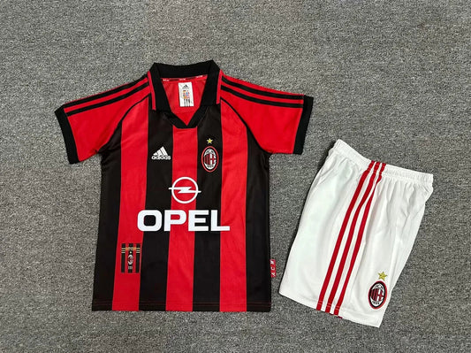 1998/1999 Retro AC Milan Home Football Shirt Kids Size