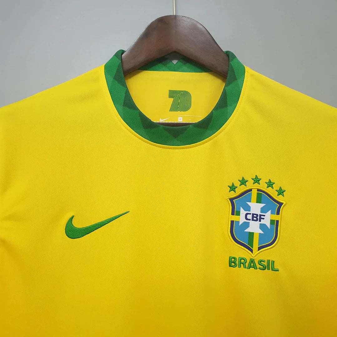 2020 Retro Brazil Home Football Shirt