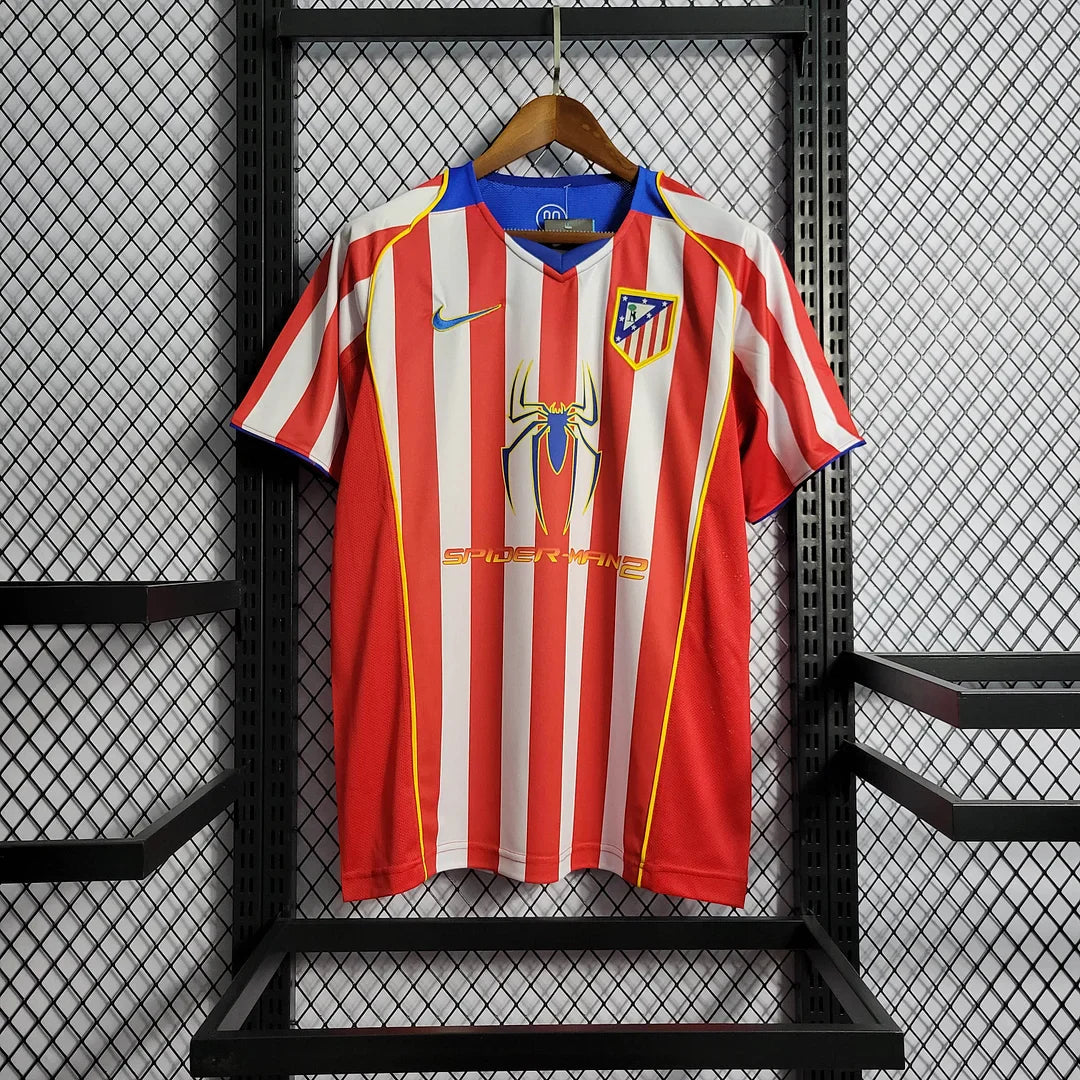 2004/2005 Retro Atletico Madrid Home Football Shirt