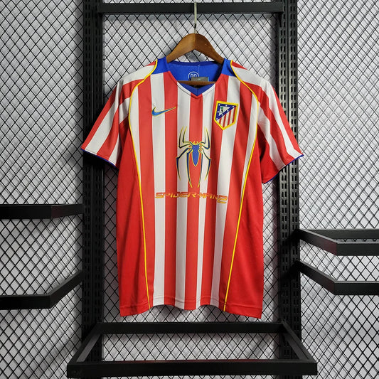 2004/2005 Retro Atletico Madrid Home Football Shirt