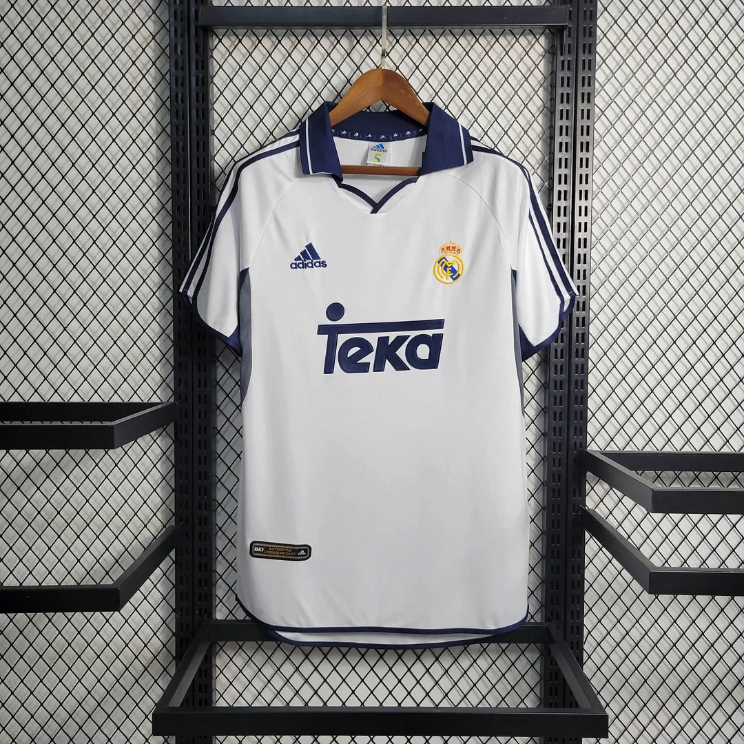 2000/2001 Retro Real Madrid Home Football Shirt