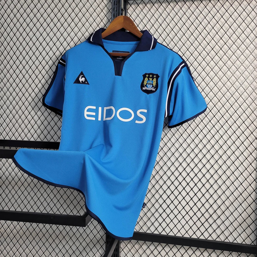 2001/2002 Retro Manchester City Home Football Shirt