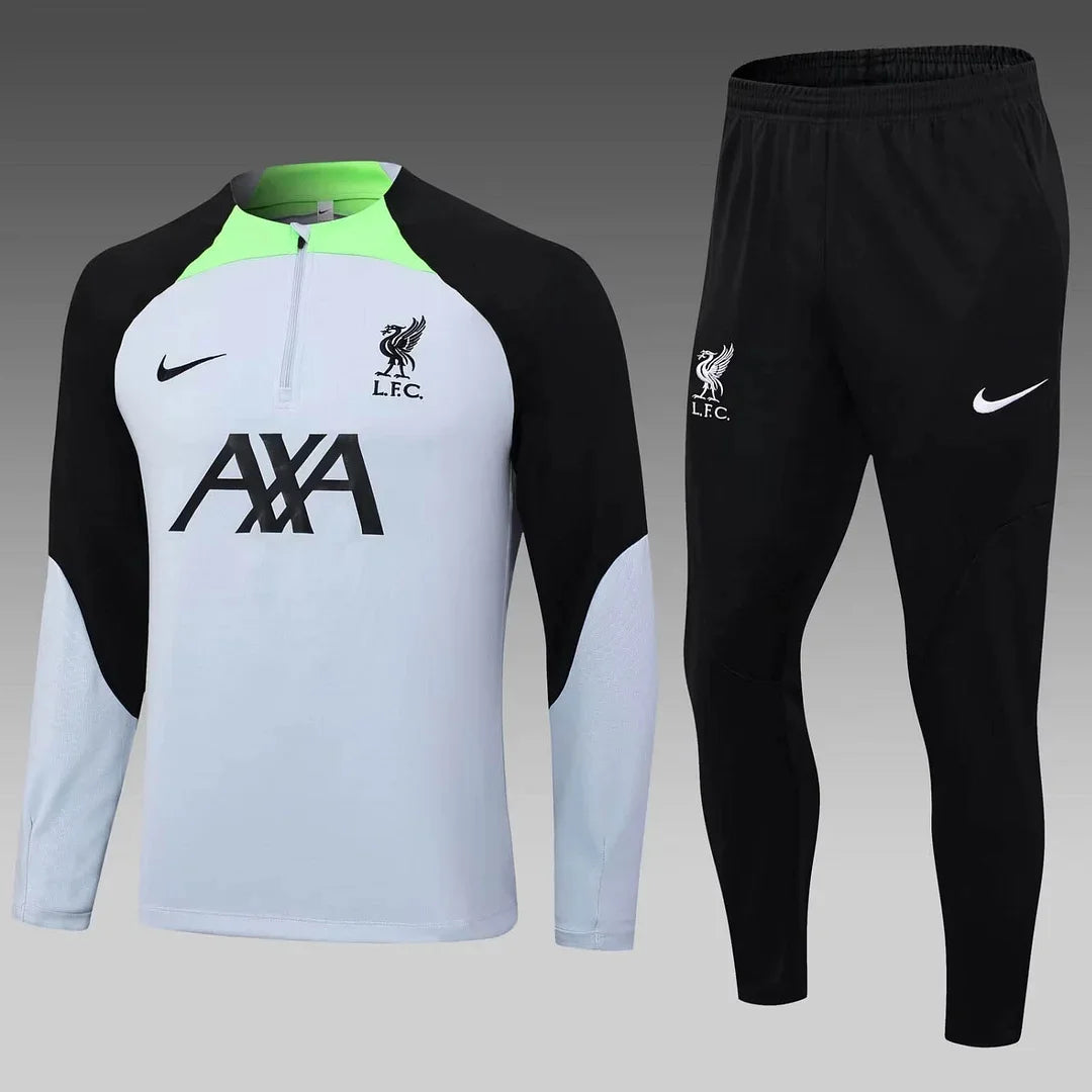 2023/2024 Liverpool Half-Pull Tracksuit  Grey