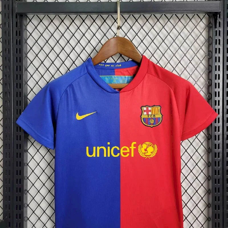 2008/2009 Retro Barcelona Home Football Shirt Kids Size
