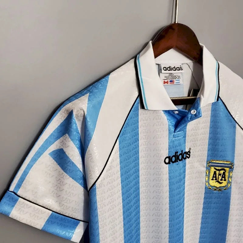 1996 Retro Argentina National Team Home Football Shirt