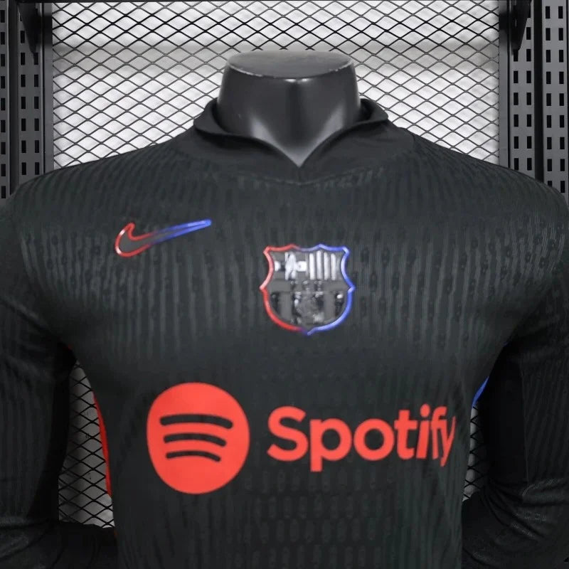 2024/2025 Long Sleeve Barcelona Away Football Shirt - Player Version