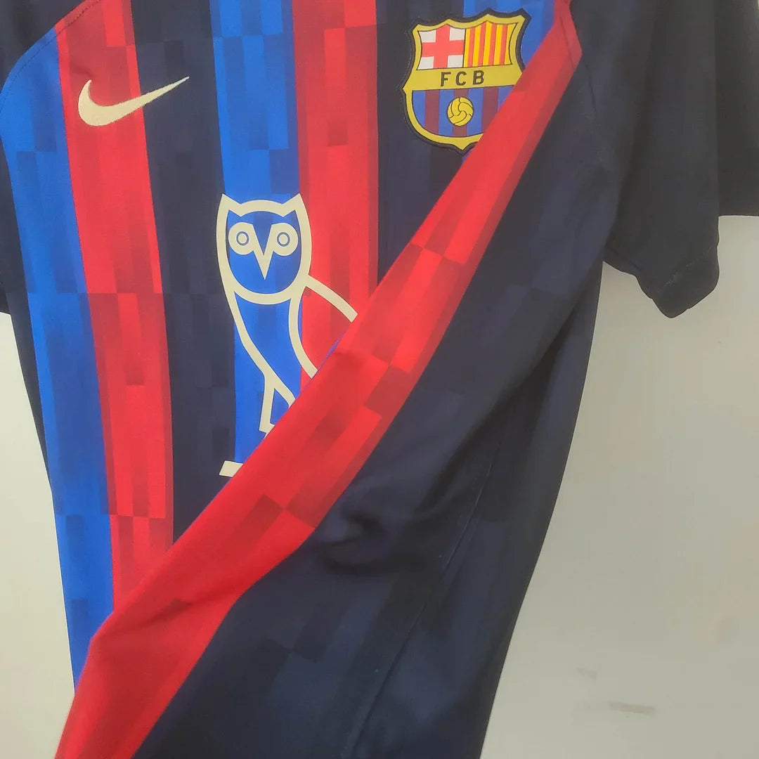 2022/2023 Barcelona Home Drake Model Football Shirt