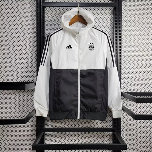 2024/2025 Bayern Munich Windbreaker White and Black
