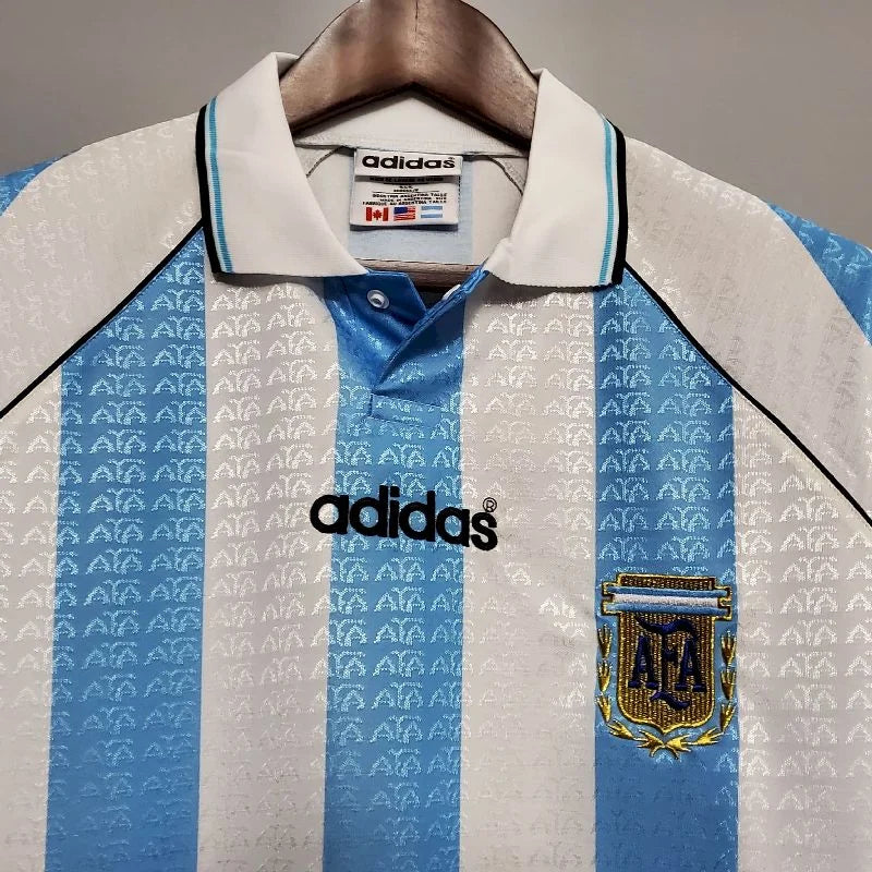 1996 Retro Argentina National Team Home Football Shirt