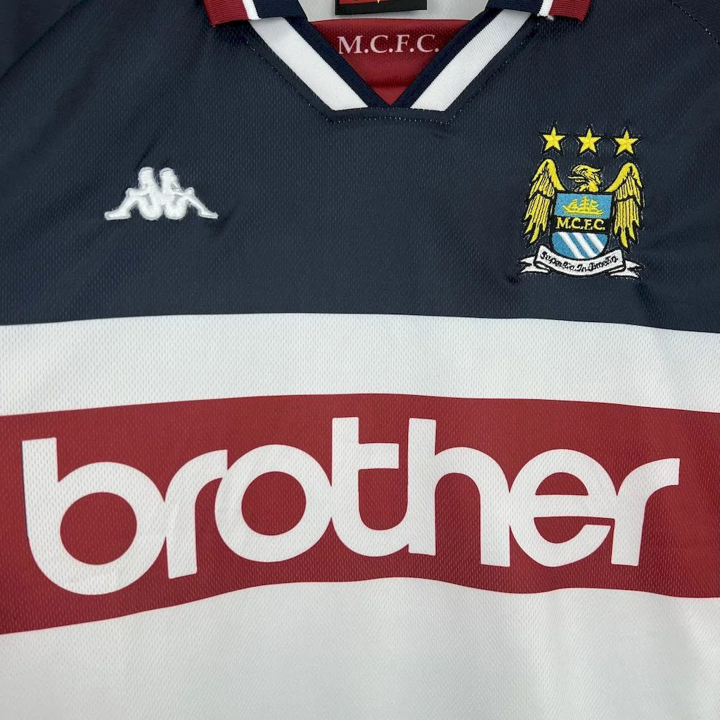 1997/1998 Retro Manchester City Away Football Shirt