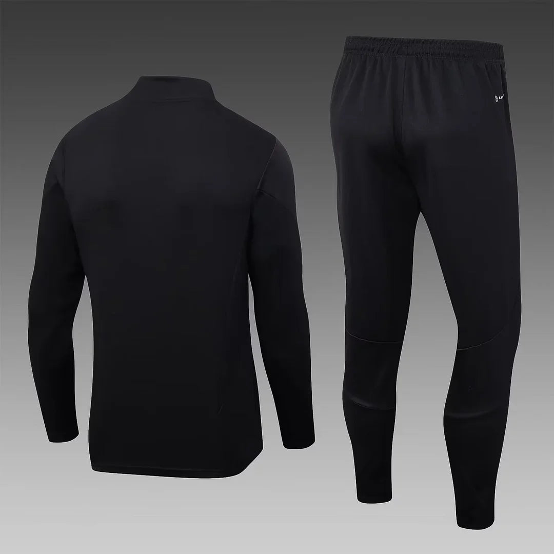 2023/2024 Arsenal Half-Pull Black Tracksuit