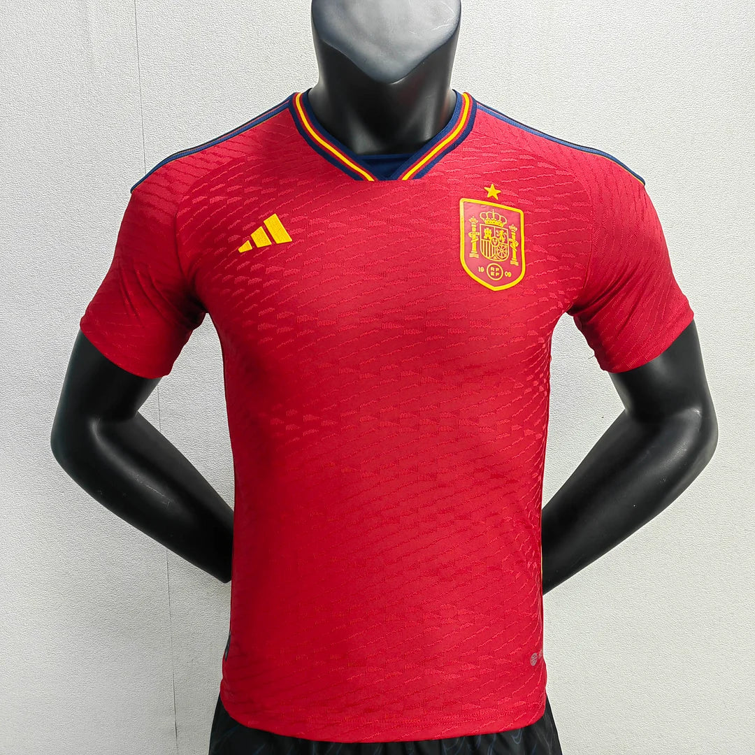 2022 FIFA World Cup Spain Home Football Shirt - Player Version
