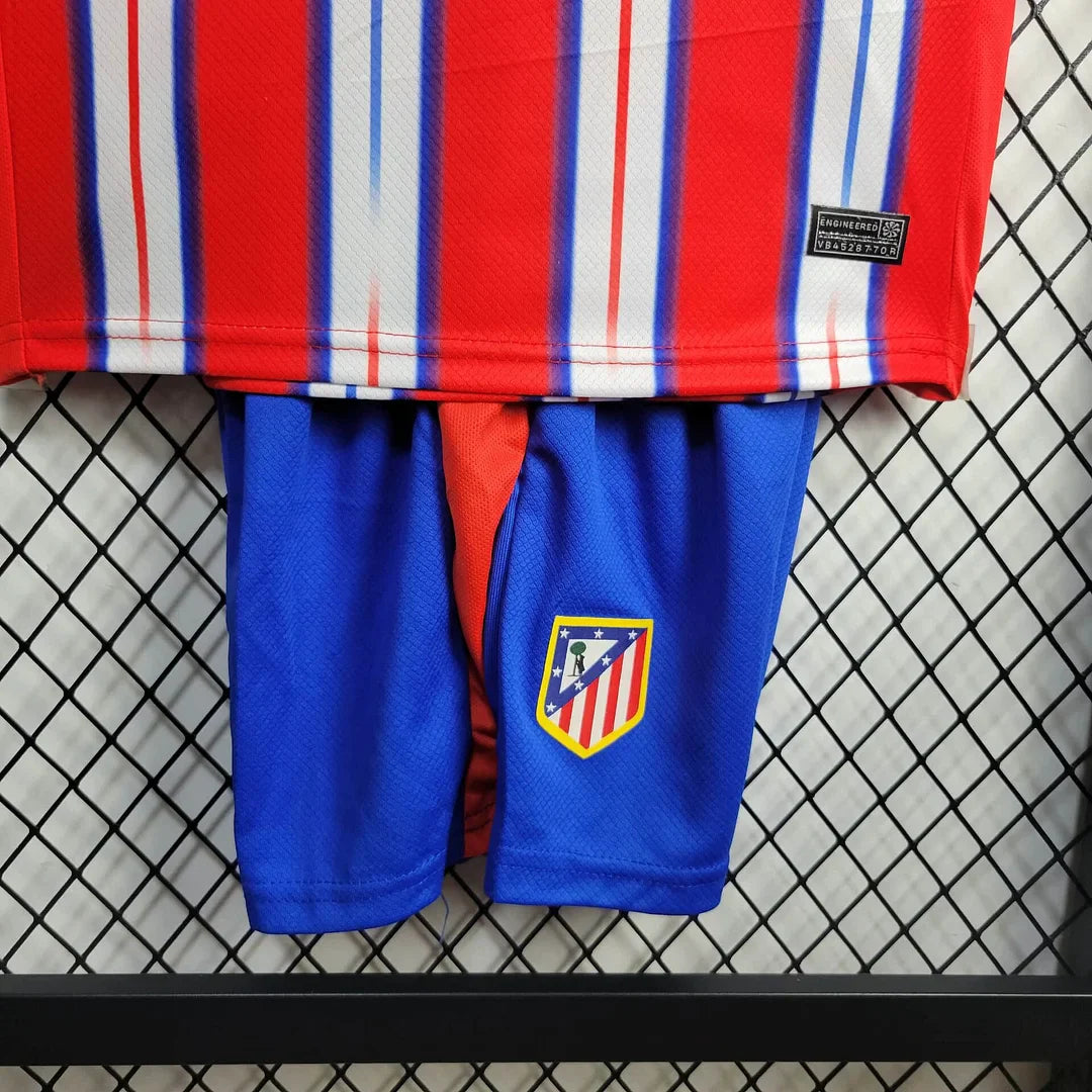 2024/2025 Atletico Madrid Home Football Shirt Kids Size