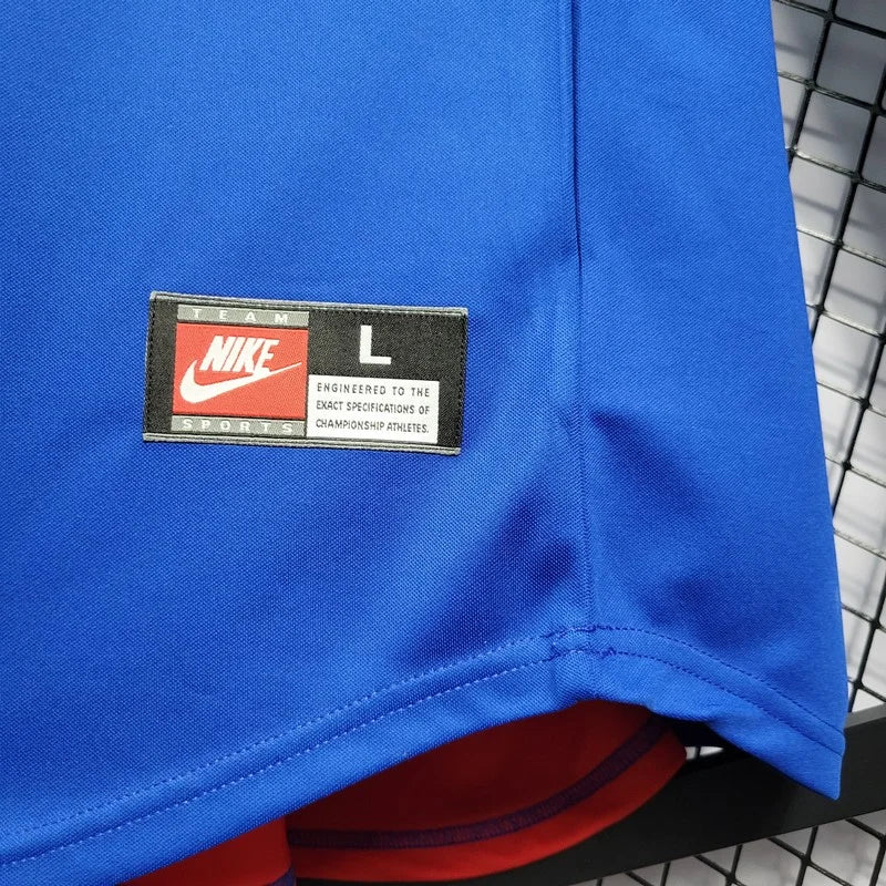 Retro Long Sleeve Barcelona 100th Anniversary Version Football Shirt Home