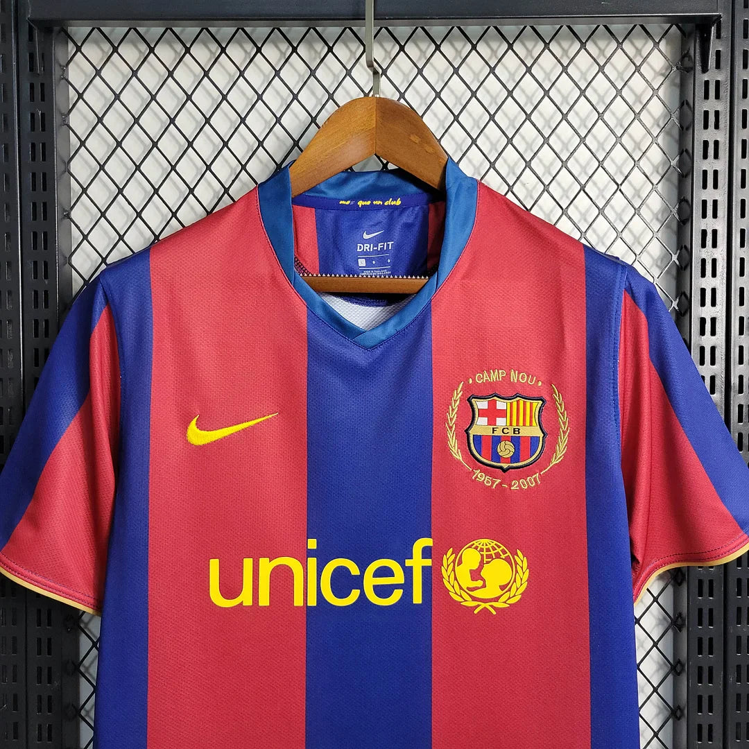 2007/2008 Retro Barcelona Home Football Shirt