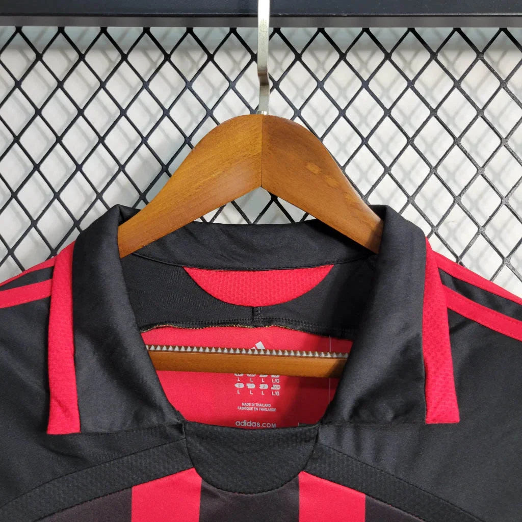 2006/2007 Retro Long Sleeve AC Milan Home Football Shirt