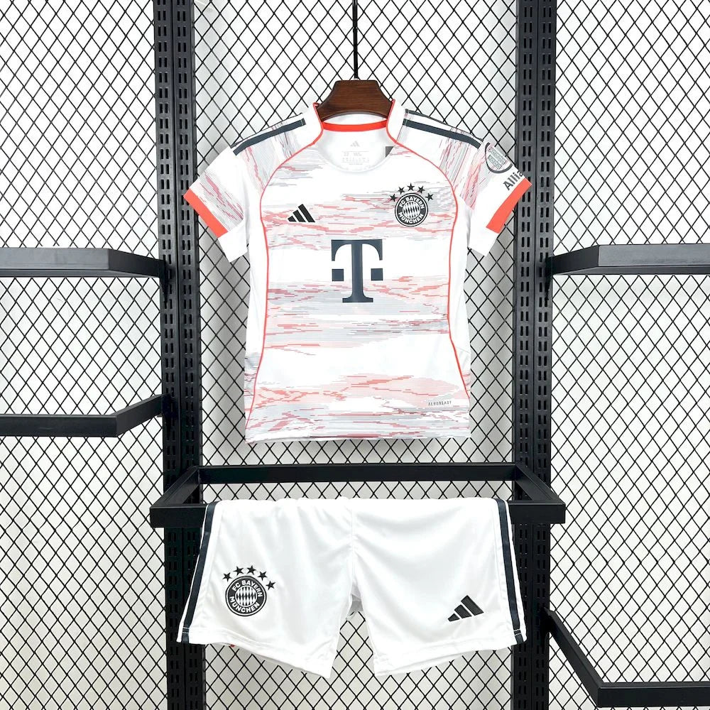 2025/2026 Bayern Munchen Away Football Shirt Kids Size