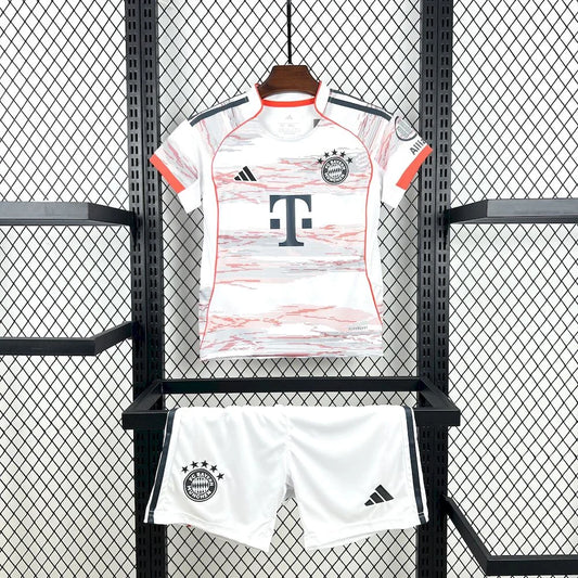 2025/2026 Bayern Munchen Away Football Shirt Kids Size