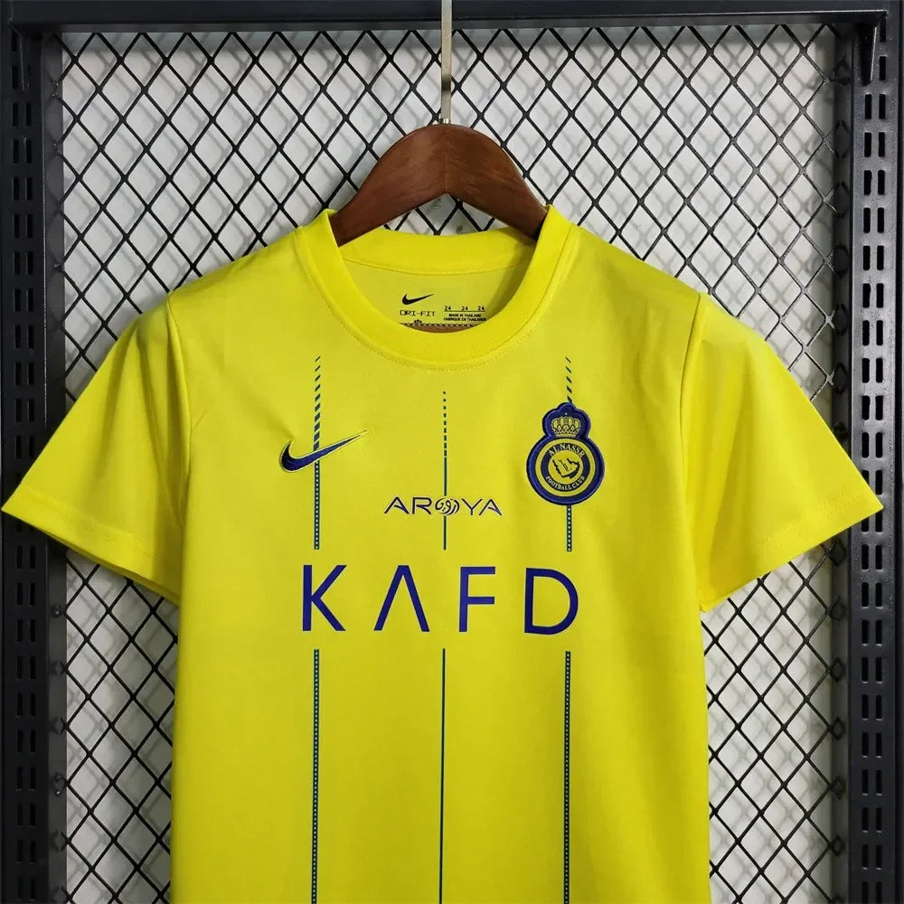 2023/2024 Al-Nassr Home Football Shirt Kids Size