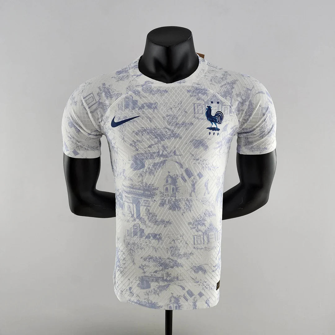 2022 FIFA World Cup France Away White Football Shirt - Player Version