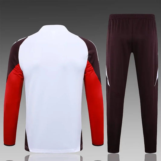 2024/2025 Bayern Munich Half-Pull White Tracksuit