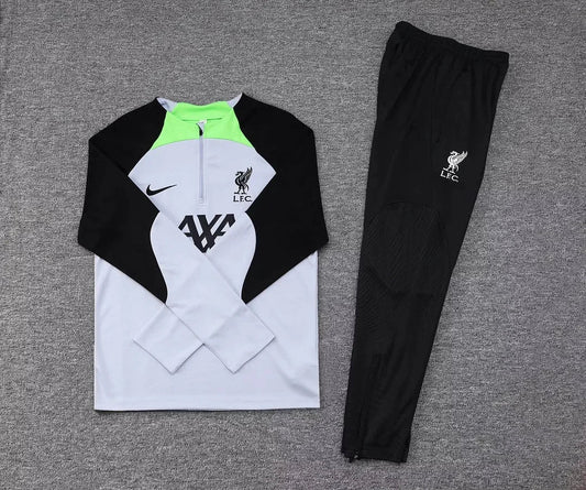 2023/2024 Liverpool Half-Pull Grey Tracksuit