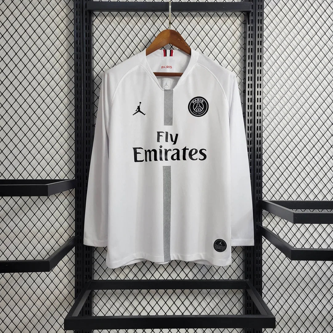 2018/2019 Retro Long Sleeve PSG Paris Saint-Germain Away Football Shirt