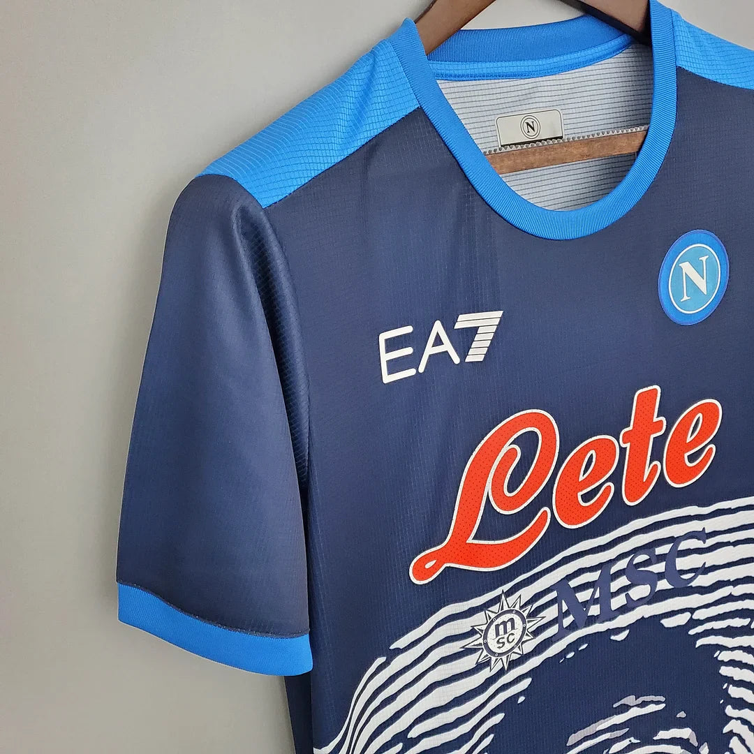 2021/2022 Retro Napoli Commemorative Edition Blue Football Shirt