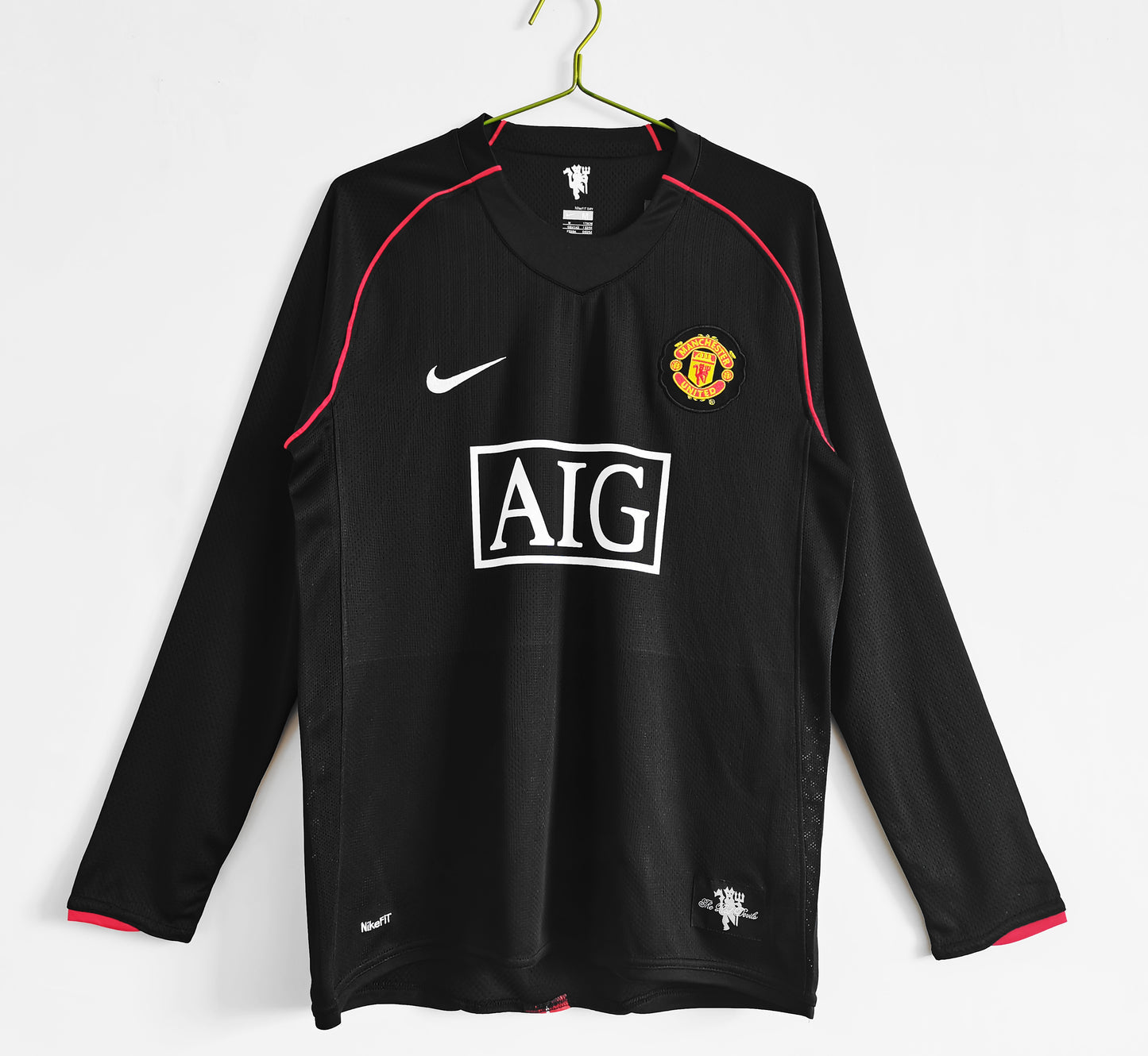 2007/2008 Retro Manchester United long Sleeve Away Football Shirt