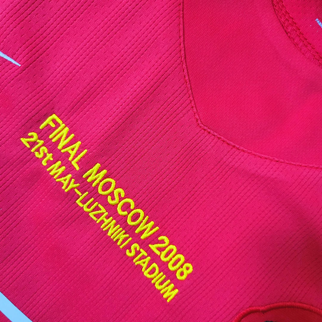 2007/2008 Retro Manchester United Home Champions League Edition Football Shirt