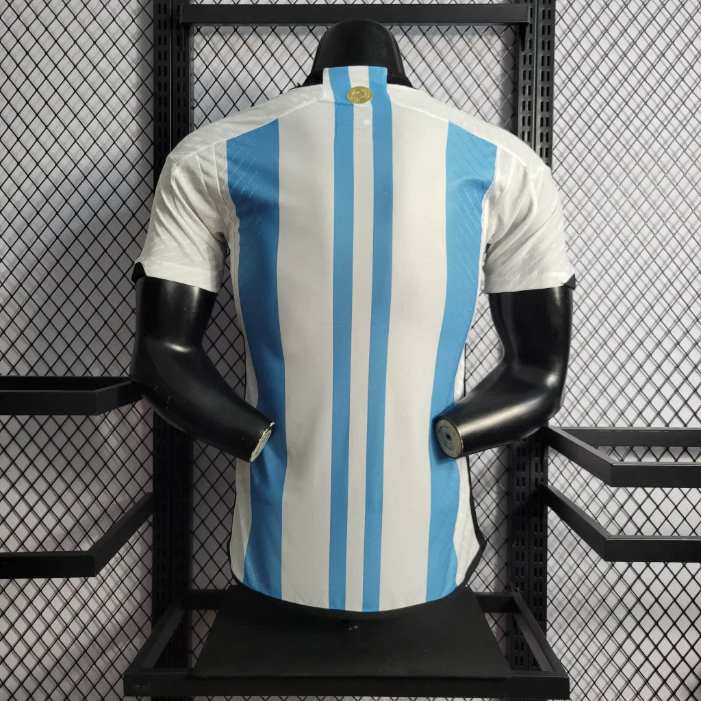 2022 FIFA World Cup Argentina National Team Home Football Shirt - Player Version