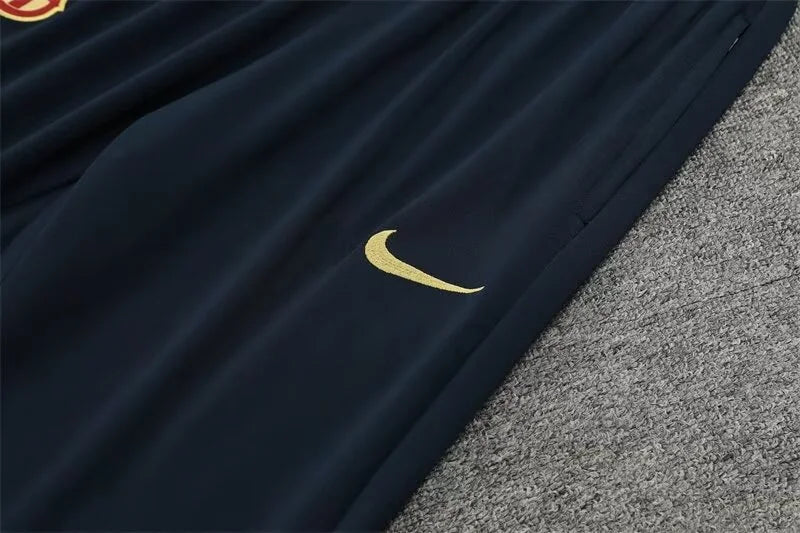 2024/2025 Barcelona Half-Pull Royal blue Tracksuit