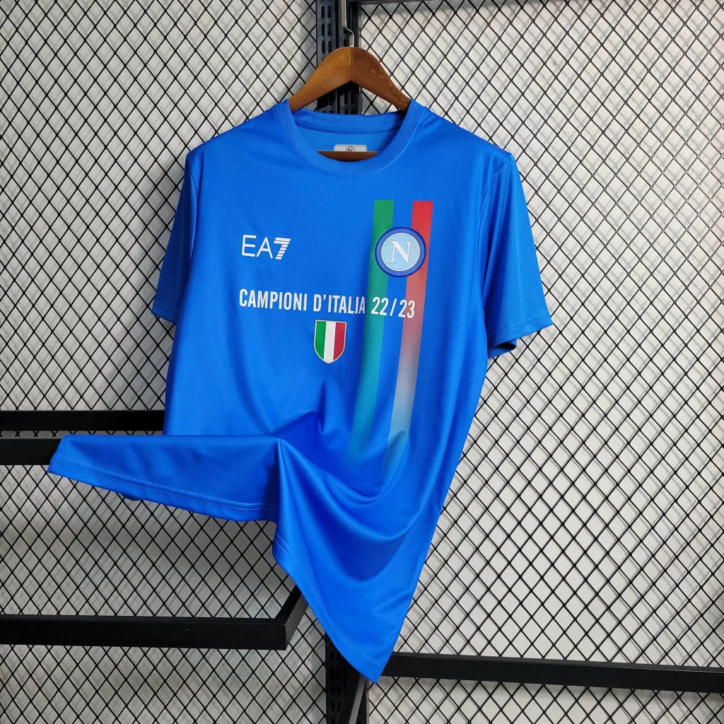 2023/2024 Napoli Soccer Commemorative Edition Blue Football Shirt