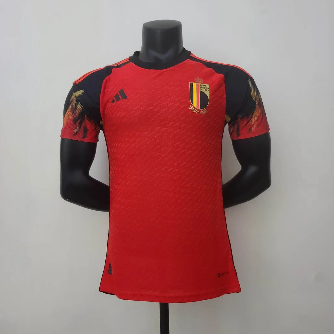 2022 FIFA World Cup Belgium Home Football Shirt - Player Version