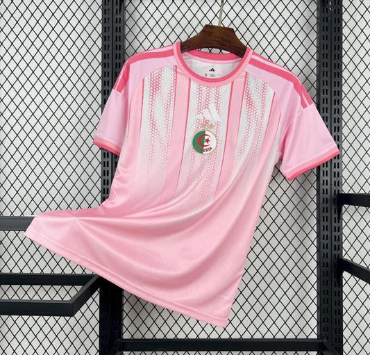 2026 Algeria World Cup Pre-Match Pink Football Shirt