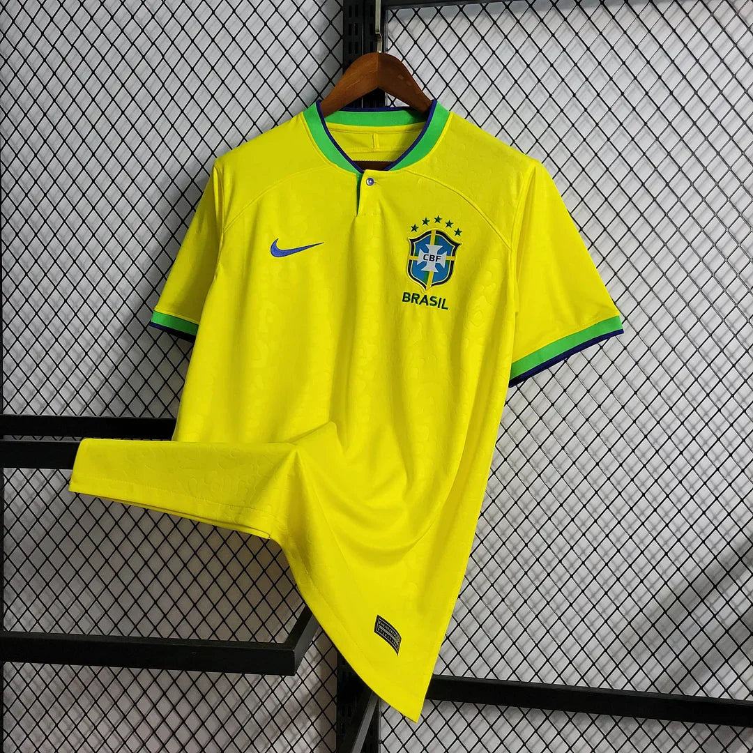 2022 World Cup Brazil Home Football Shirt