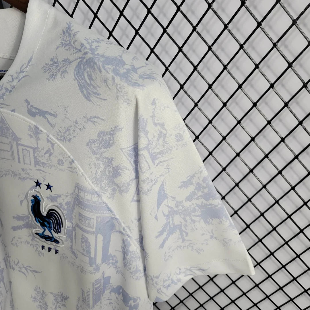 2022 FIFA World Cup France Away White Football Shirt