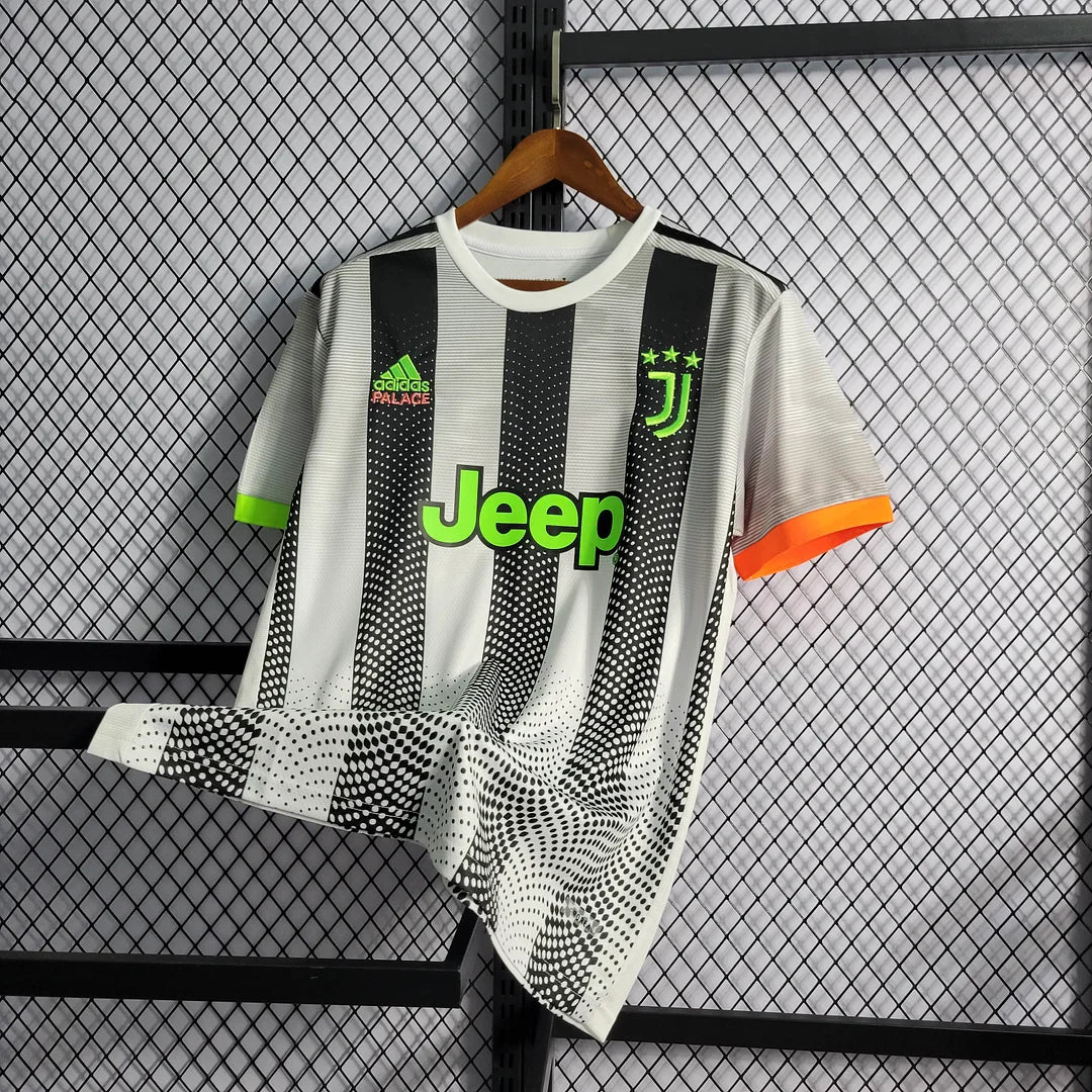 2019/2020 Retro Juventus Joint Edition Black and White Football Shirt