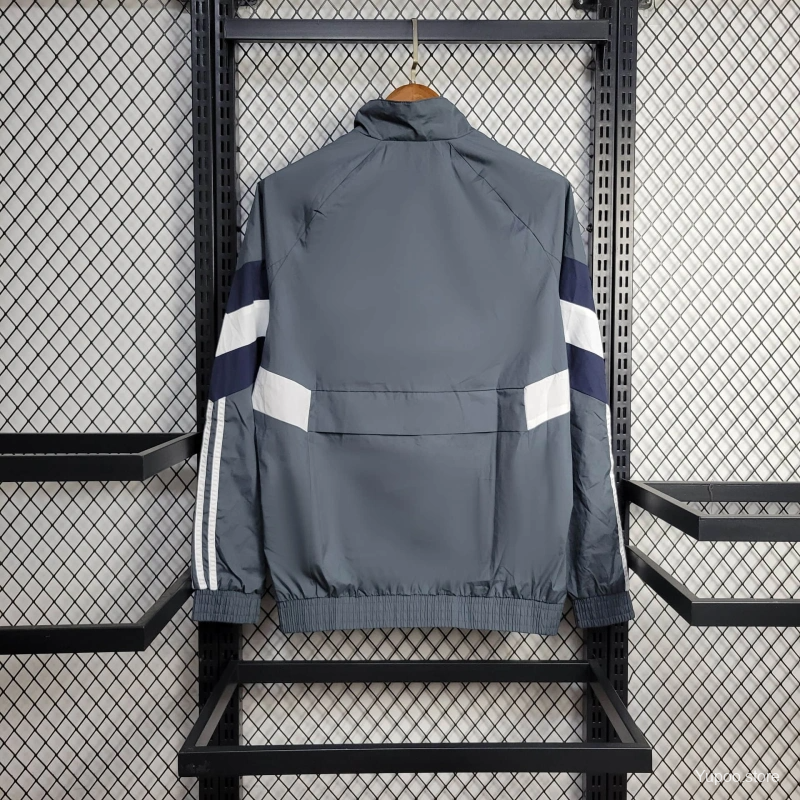2025/2026 Real Madrid Jacket Grey Windbreaker