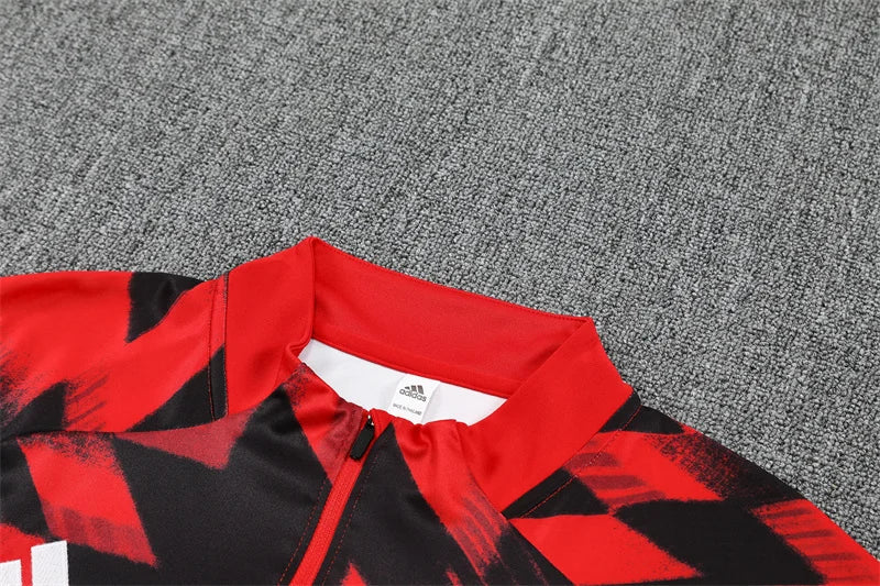 2025/2026 Manchester United Half-Pull Red Tracksuit