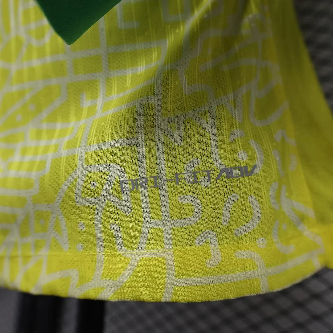 2024 Long Sleeve Player Version Brazil Home Football Shirt