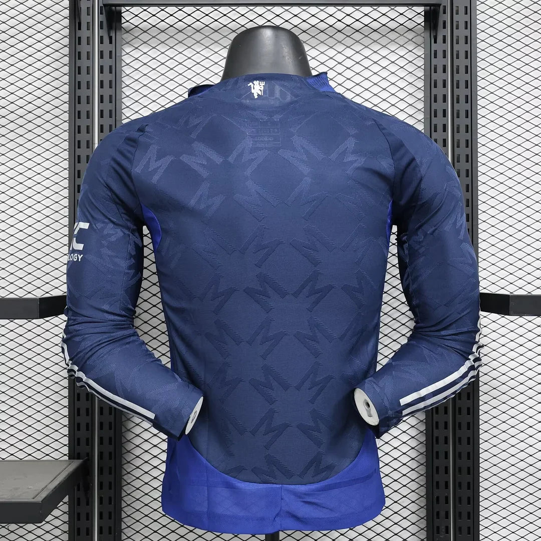 2024/2025 Long Sleeve Player Version Manchester United Away Football Shirt