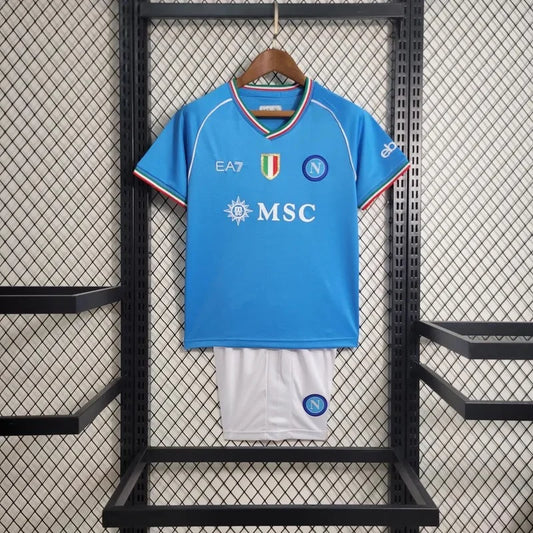 2023/2024 Napoli Home Football Shirt Kids Size
