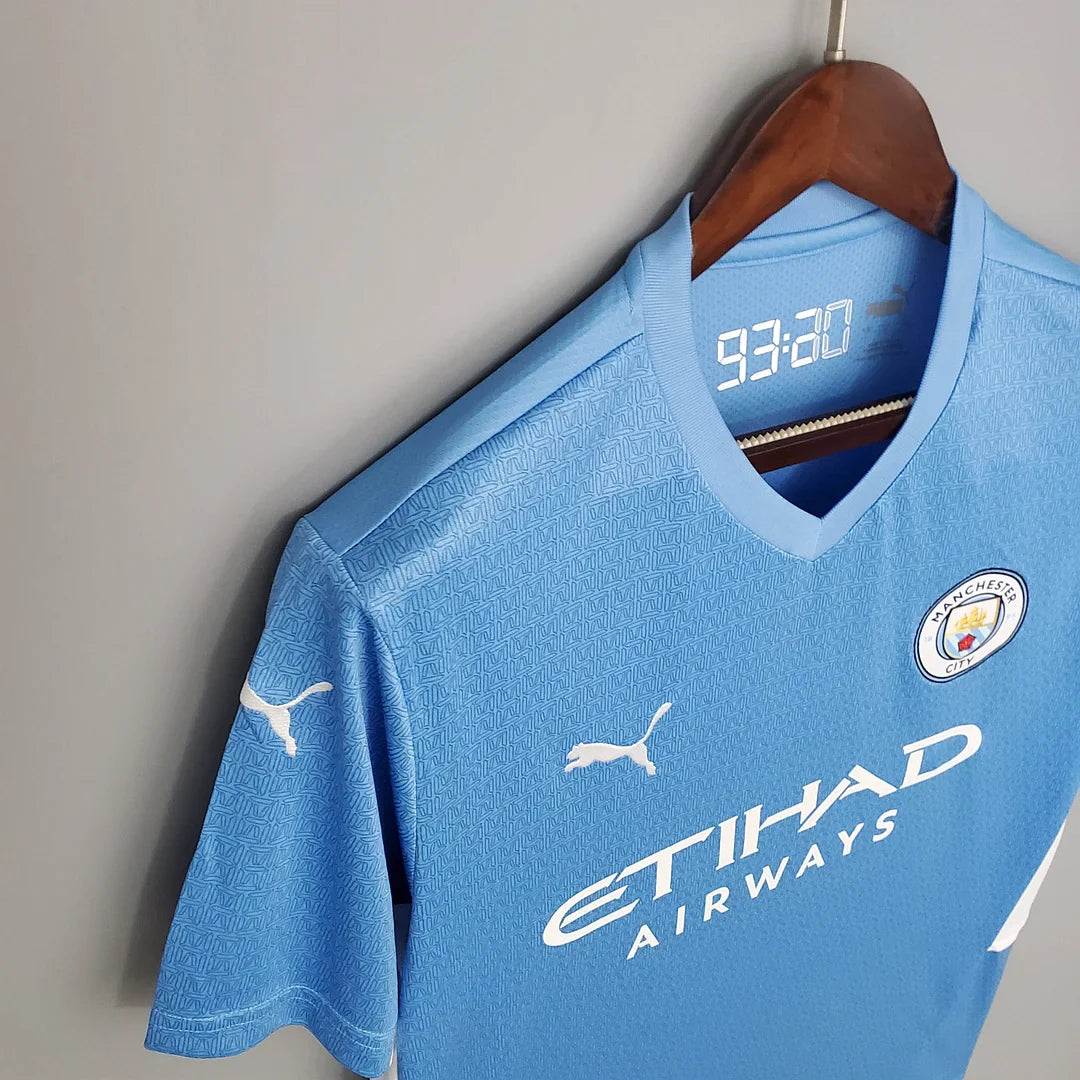 2021/2022 Retro Manchester City Home Football Shirt