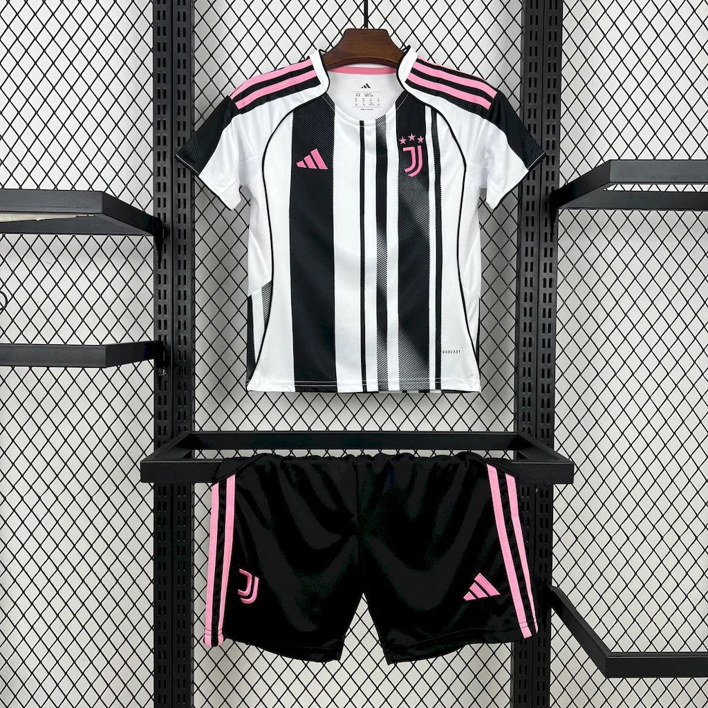 2025/2026 Juventus Home Football Shirt Kids Size