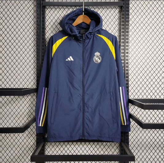 2023/2024 Real Madrid Windbreaker Blue
